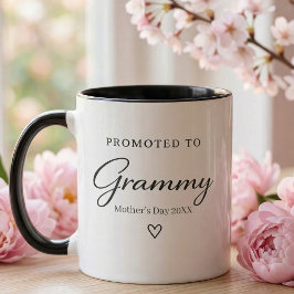 Mother’s Day Pregnancy Reveal Gift for Grammy Tasse