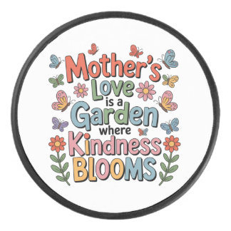 Mother’s Love Is A Garden Where Kindness Blooms Eishockey Puck