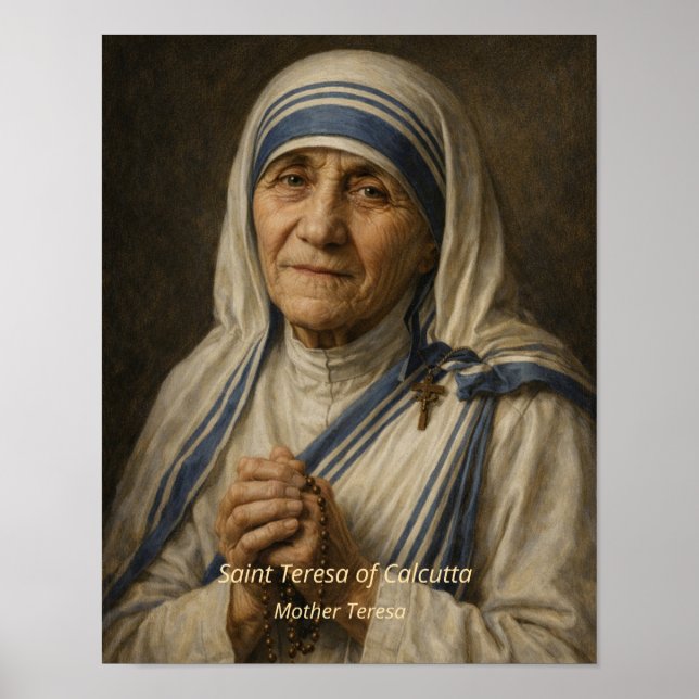 Mother Teresa Kunstprint Poster (Vorne)