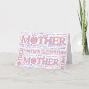 MOTHER: The many roles of a mother - CustomizeCard Feiertagskarte
