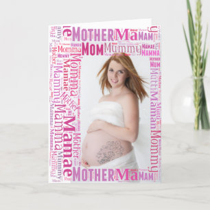 Mother-to-be in Many Languages - Mothers Day Card Karte