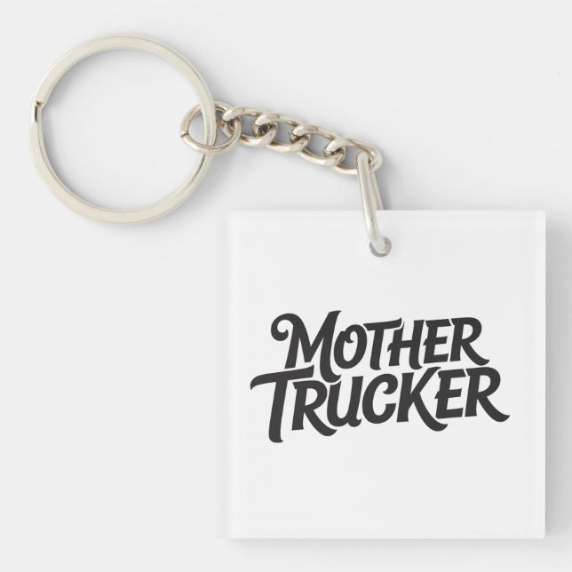 Mother Trucker Hat Schlüsselanhänger (Vorderseite)