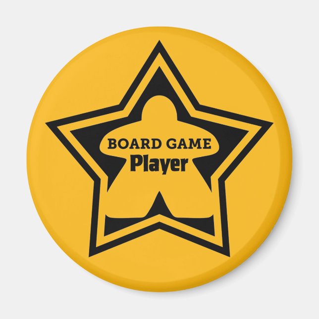 Motherboard Game Player Black Frame Magnet (Vorne)