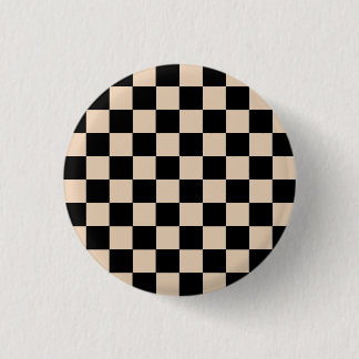 Motherboard-Muster für Creme und Schwarzes Schachb Button