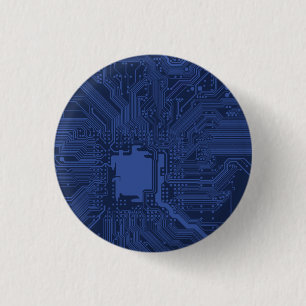 Motherboard-Muster von Blue Geek Button