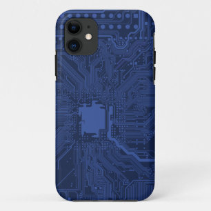 Motherboard-Muster von Blue Geek Case-Mate iPhone Hülle
