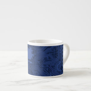Motherboard-Muster von Blue Geek Espressotasse