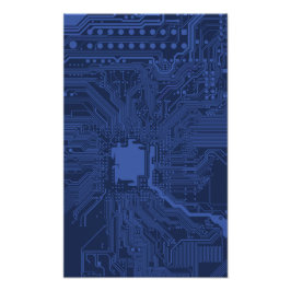 Motherboard-Muster von Blue Geek Fotodruck