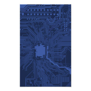 Motherboard-Muster von Blue Geek Fotodruck