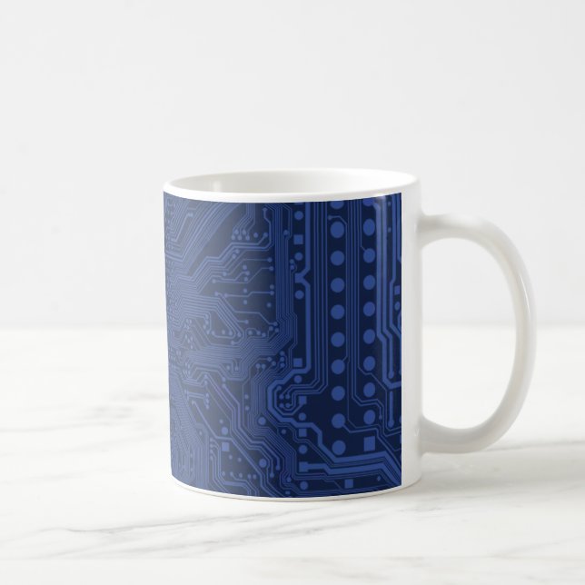 Motherboard-Muster von Blue Geek Kaffeetasse (Rechts)