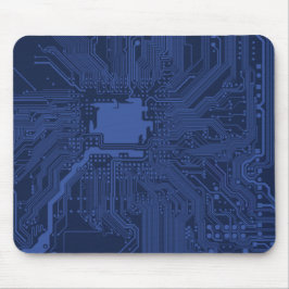 Motherboard-Muster von Blue Geek Mousepad
