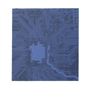 Motherboard-Muster von Blue Geek Notizblock