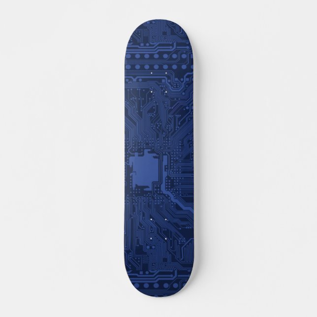 Motherboard-Muster von Blue Geek Skateboard (Vorne)