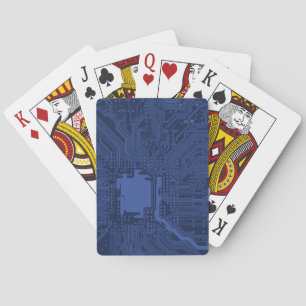 Motherboard-Muster von Blue Geek Spielkarten