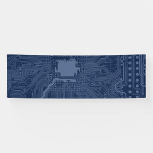 Motherboard-Schaltmuster für Blaugrippe Banner