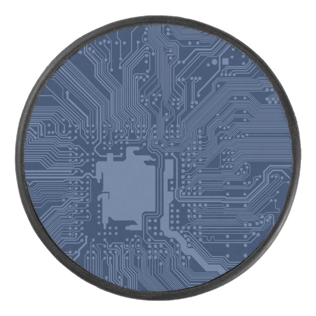 Motherboard-Schaltmuster für Blaugrippe Eishockey Puck (Vorderseite)