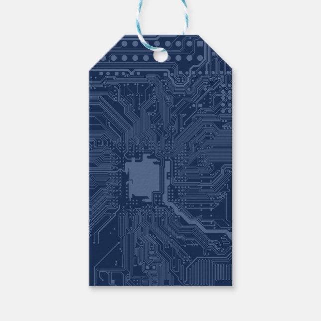 Motherboard-Schaltmuster für Blaugrippe Geschenkanhänger (Vorderseite)