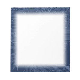 Motherboard-Schaltmuster für Blaugrippe Notizblock