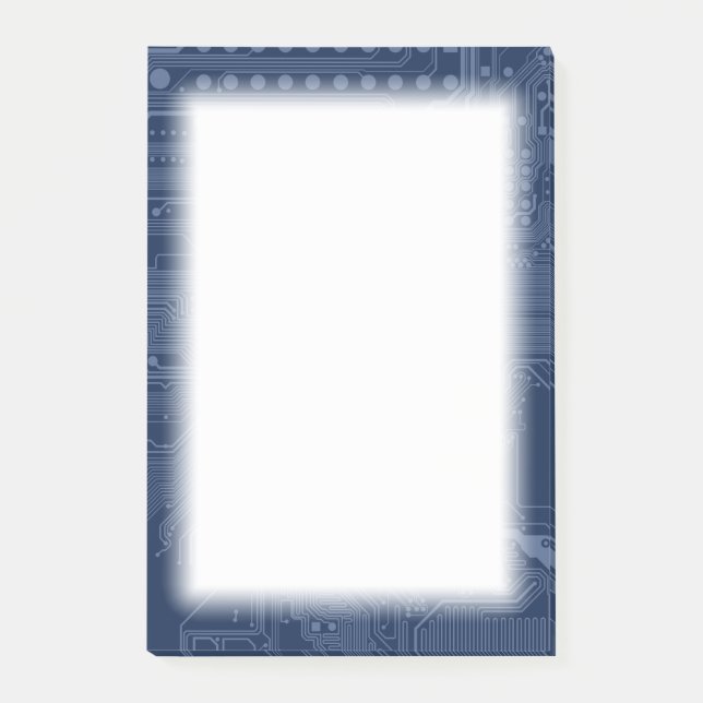 Motherboard-Schaltmuster für Blaugrippe Post-it Klebezettel (Vorderseite)
