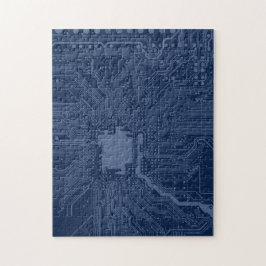 Motherboard-Schaltmuster für Blaugrippe Puzzle