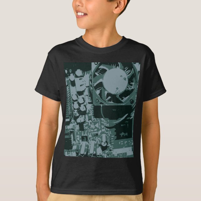 Motherboard-Stromkreis-T - Shirt (Vorderseite)