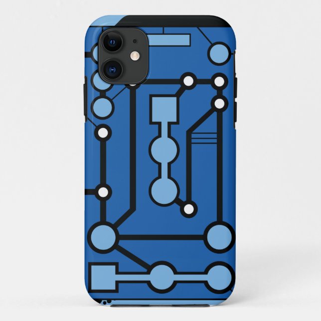 Motherbox Blau Case-Mate iPhone Hülle (Rückseite)