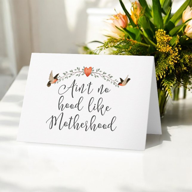 Motherhood Funny Zitat für neue Mutter Karte (Von Creator hochgeladen)