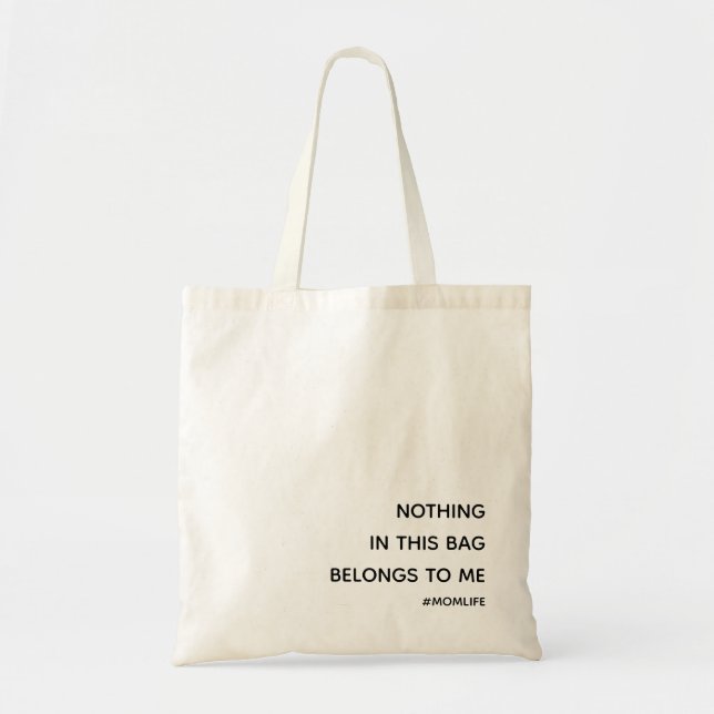 Motherhood Modern Minimalistisch Fun Slogan - Mama Tragetasche (Vorne)