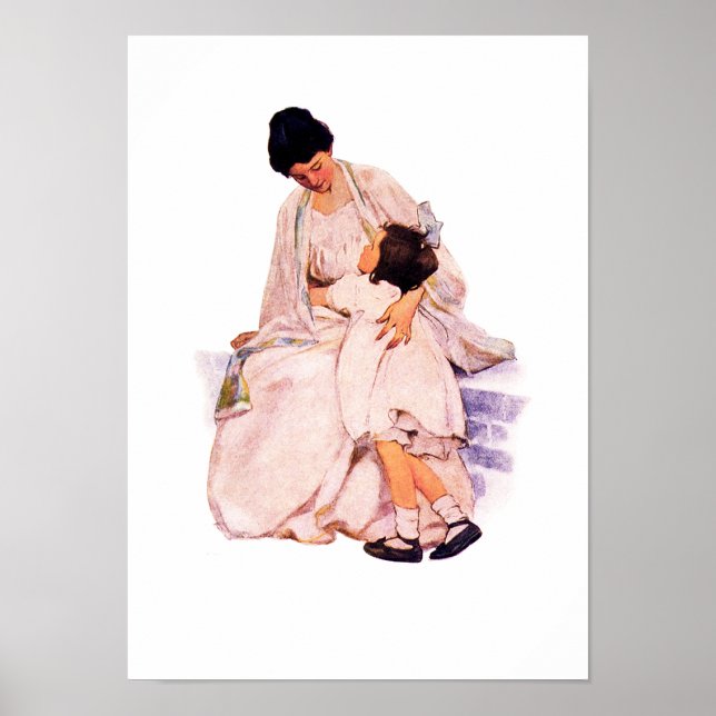 "Motherhood" von Jessie Willcox Smith Poster (Vorne)