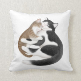 Motherly Liebe-Katzen-Kissen Kissen