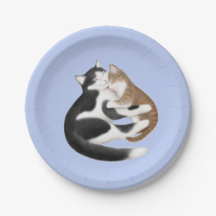 Motherly Liebe-Katzen-PapierTeller Pappteller