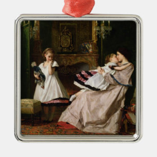 Motherly Liebe Silbernes Ornament