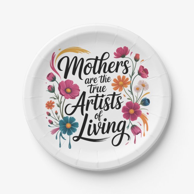 Mothers Are The True Artists Of Living Pappteller (Vorderseite)