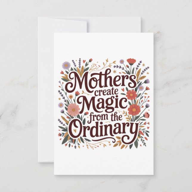 Mothers Create Magic From The Ordinary Einladung (Vorderseite)