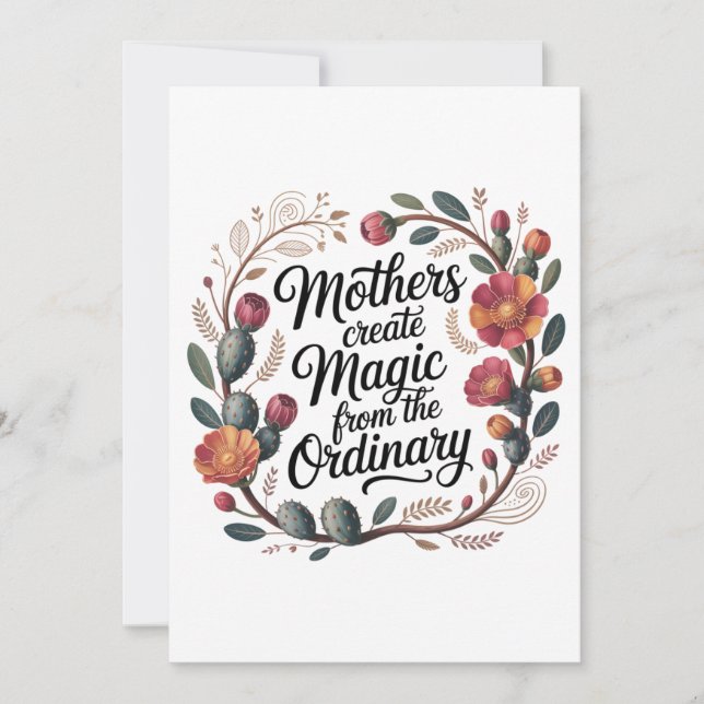 Mothers Create Magic From The Ordinary Einladung (Vorderseite)