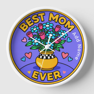 Mother's Day 10" Round Wall Clock Uhr