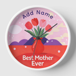 Mother's Day 10" Round Wall Clock Uhr