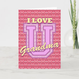 Mother's Day Card: Love You Grandma Karte