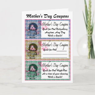 Mother's Day Coupons Karte