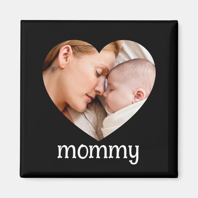 mothers day  cute heart photo  magnet (Vorne)