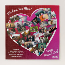 Mother's Day Foto Collage Geschenk Custom Puzzle