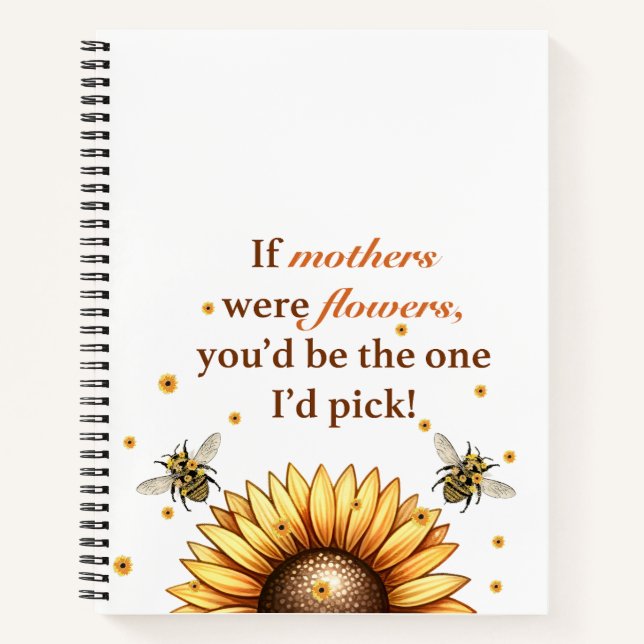 Mother's Day Gift-Spiral Notebook & Sketchbook Notizbuch (Vorderseite)
