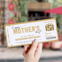 Mother's Day Gift Ticket Weekend Getaway Voucher
