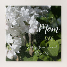 Mother's Day Gift White Lilac Foto Puzzle