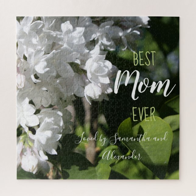 Mother's Day Gift White Lilac Foto Puzzle (Vertikal)