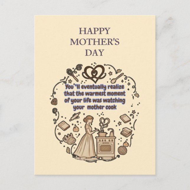 mother's day gifts postkarte (Vorderseite)