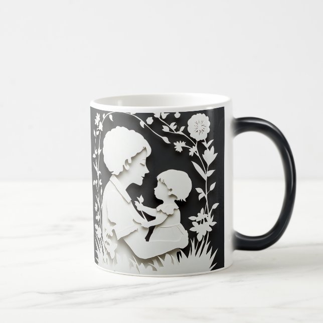 Mothers Day Grandma Coffee Mug Verwandlungstasse (Rechts)