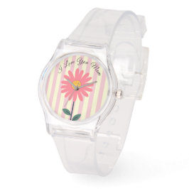 Mothers Day,I Love You Mom,Best Mom Ever,Modern Armbanduhr