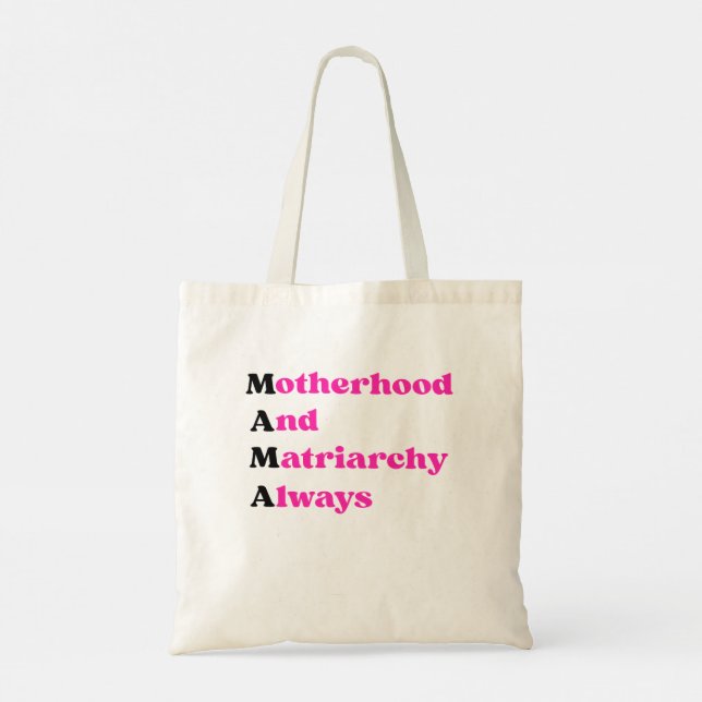 Mother's Day Mama Feminist Motherhood & Matriarchy Tragetasche (Rückseite)