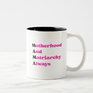Mother's Day Mama Feminist Motherhood & Matriarchy Zweifarbige Tasse